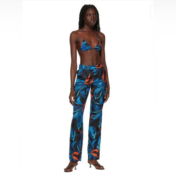 💞 💞NWT LOUISA BALLOU
Printed cotton  twill straight-leg pants - Picture 1 of 12
